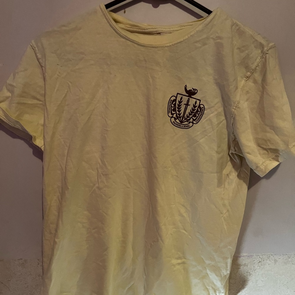 yellow shirt